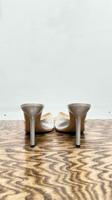 Chanel Jacquard Logo Heel Sandals