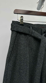 Ermenegildo Zegna Heavy-weight Belted Wide Pants