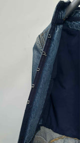 Alexander McQueen Embroidered Denim Tail Coat