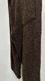 Comme Des Garcons Shirt Boiled Wool Cropped Wide Pants