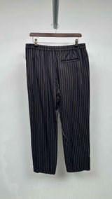 Dries Van Noten Stripe Satin Easy Pants