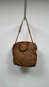 Dries Van Noten Canvas/ Leather Large Messenger Bag