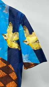 Louis Vuitton S/S Damier-printed Hawaiian Shirt