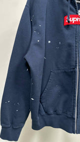 Supreme X MM6 Box-logo Zip-up Hoodie