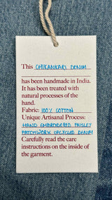 Kartik Research Chikankari Straight-Leg Embellished Panelled Jeans