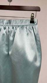 Miu Miu Crystal Embellished Bow Silk Skirt