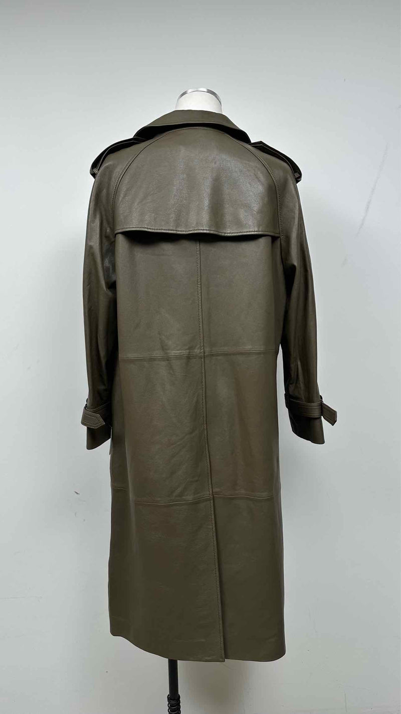 Coach Leather Trench Coat