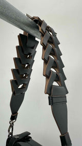 PRADA Interwoven Leather Shoulder Strap