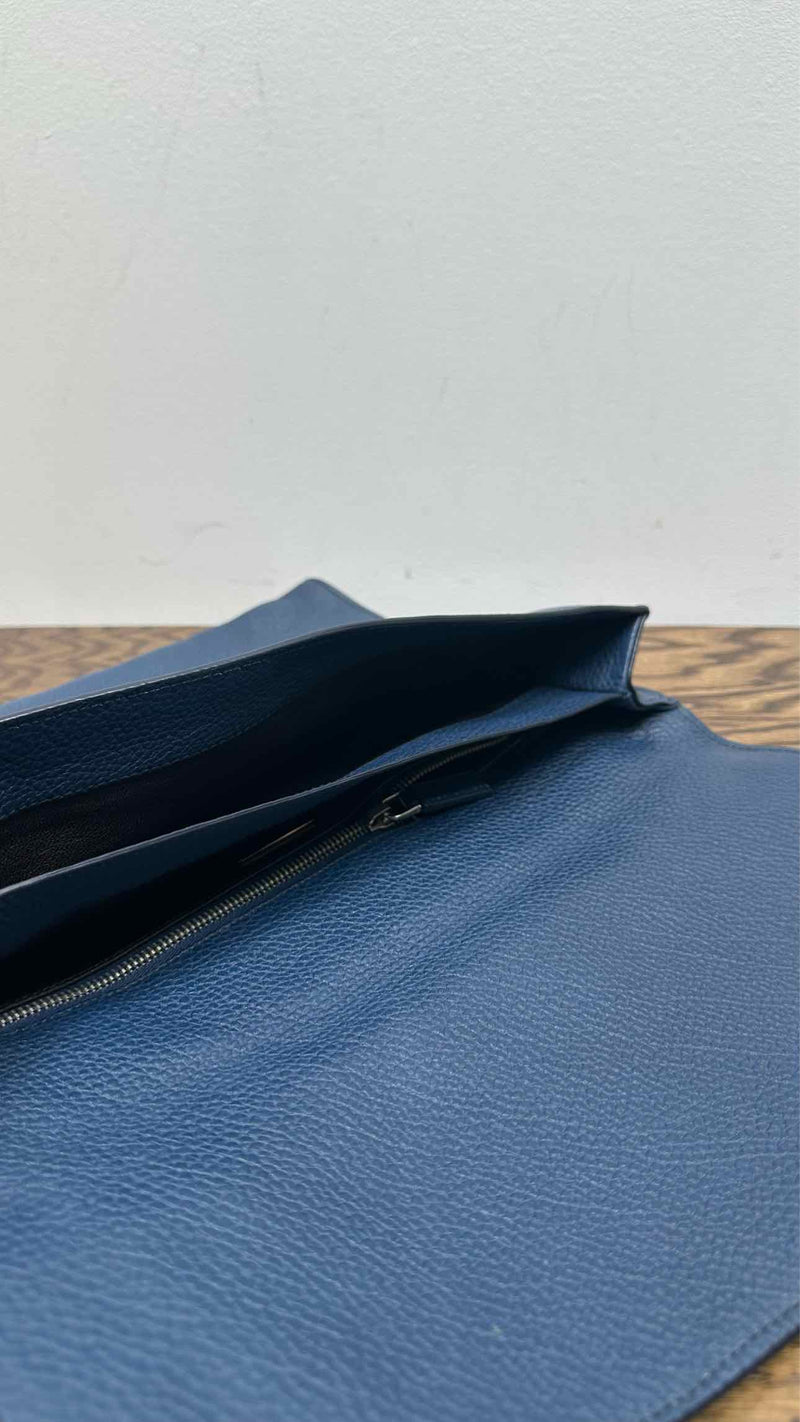 Prada Logo Leather Clutch Bag