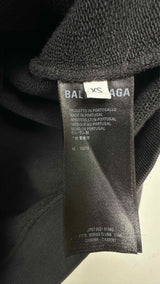 Balenciaga Vintage-wash Logo-embroidered Hoodie