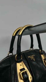 PRADA Calfskin Bauletto Bag