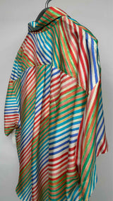 Christopher John Rogers S/S Rainbow Striped Shirt
