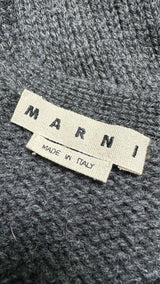 Marni Patchwork Heavy-knit Cardigan