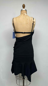 MUGLER Asymmetrical Cut-out Tulle Dress