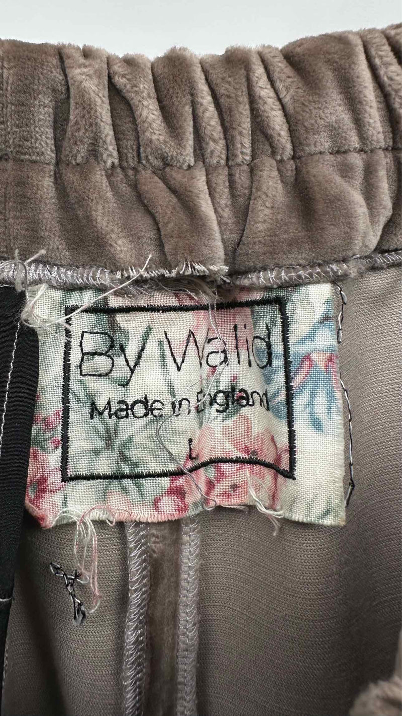 By Walid Silk Velvet Easy Pants