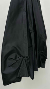 Noriko Maeda Pleated Bow-detailed Silk Wide Skirt
