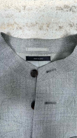 Issey Miyake Men Wrinkly Collarless Jacket