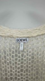 LOEWE Anagram Mohair Loose-knit Cardigan