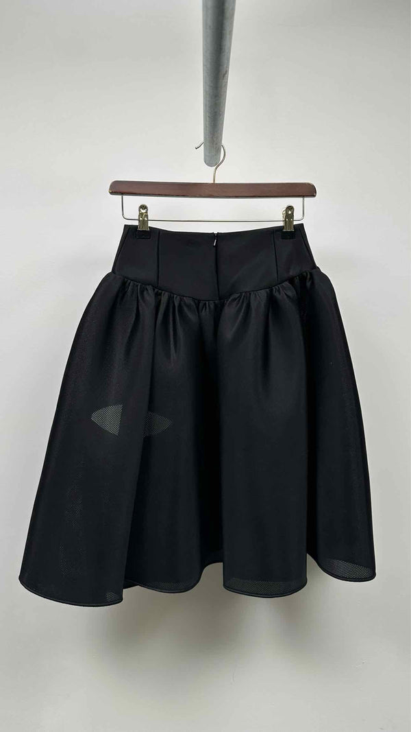 Simone Rocha Wide Cut-out Pearl Skirt