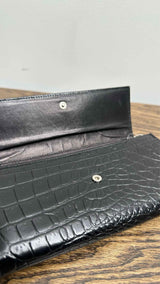 Givenchy Chain-strap Croco-embossed Wallet Pouch