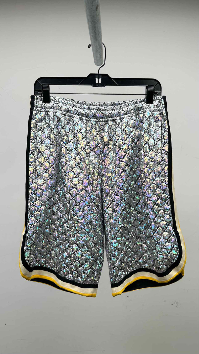 Gucci Laminated Sparkling GG Jersey Shorts