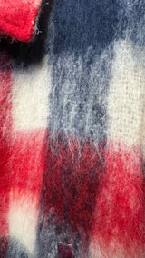 Thom Browne Plaid Zip-up Mohair Jacket