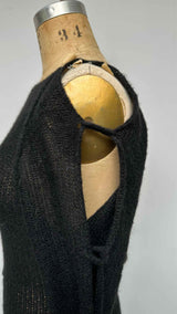 Eckhaus Latta L/S Back-open Mesh Knit Long Dress