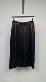 Balenciaga Leather Midi Skirt
