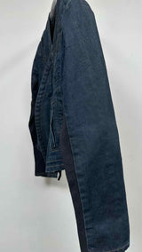 Rick Owens Collar-less Reconstructed Slav Denim Jacket