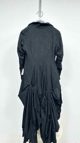 Elena Dawson Two-tone Detailed Pleats-bottom Long Coat