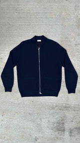 Dries Van Noten Back Jacquared Zip-up Sweater