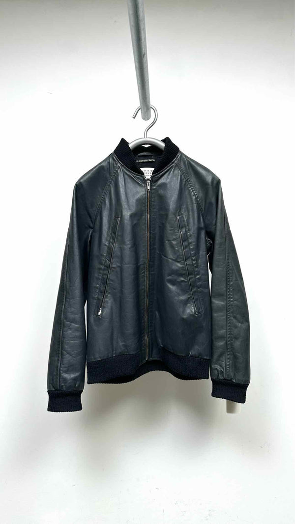 Margiela Leather Bomber Jacket