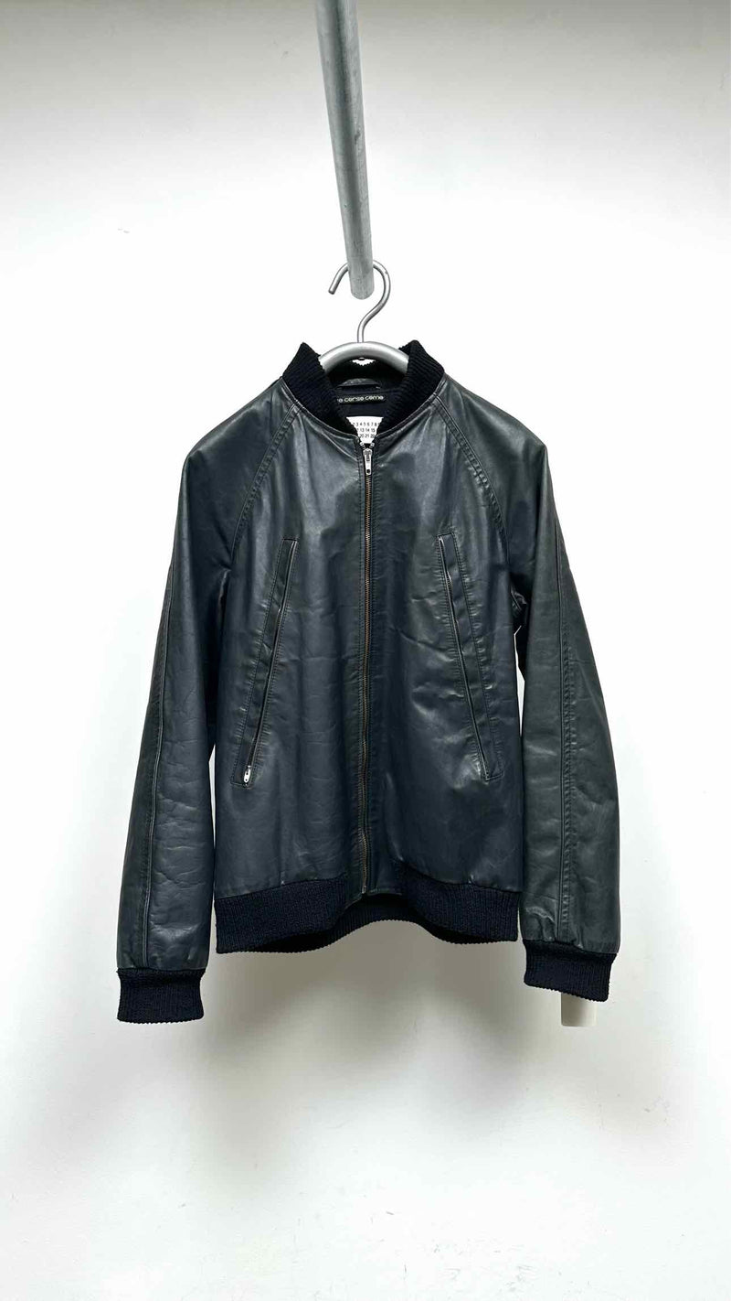 Margiela Leather Bomber Jacket