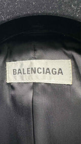 Balenciaga Double-breast Leather Short Coat