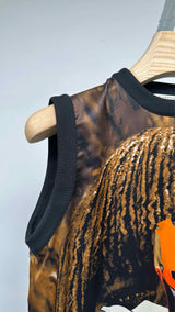 Givenchy N/S Tribal Print Silk Top