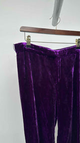 Gucci Side-gathered Velvet Pants