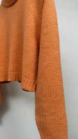 The Row Mock-neck Cropped Sweater