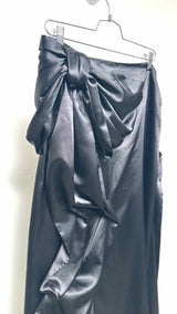 Acne Studios Bow-detailed Satin Maxi Skirt