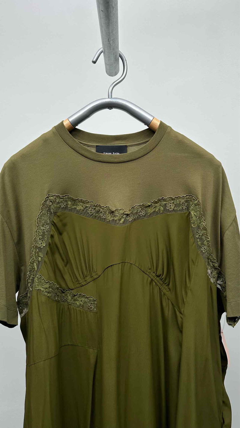 Simone Rocha Ace-trim  Asymmetrical Oversized Tee Dress