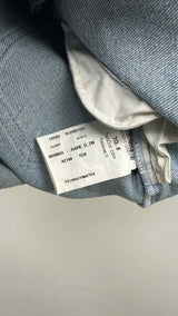 Burberry Graffiti Denim Mini Skirt