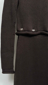 Bottega Veneta Cut-out Detailed Detachable Rib-knit Dress