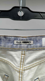 Our Legacy Raw-end Bleached Denim Shorts