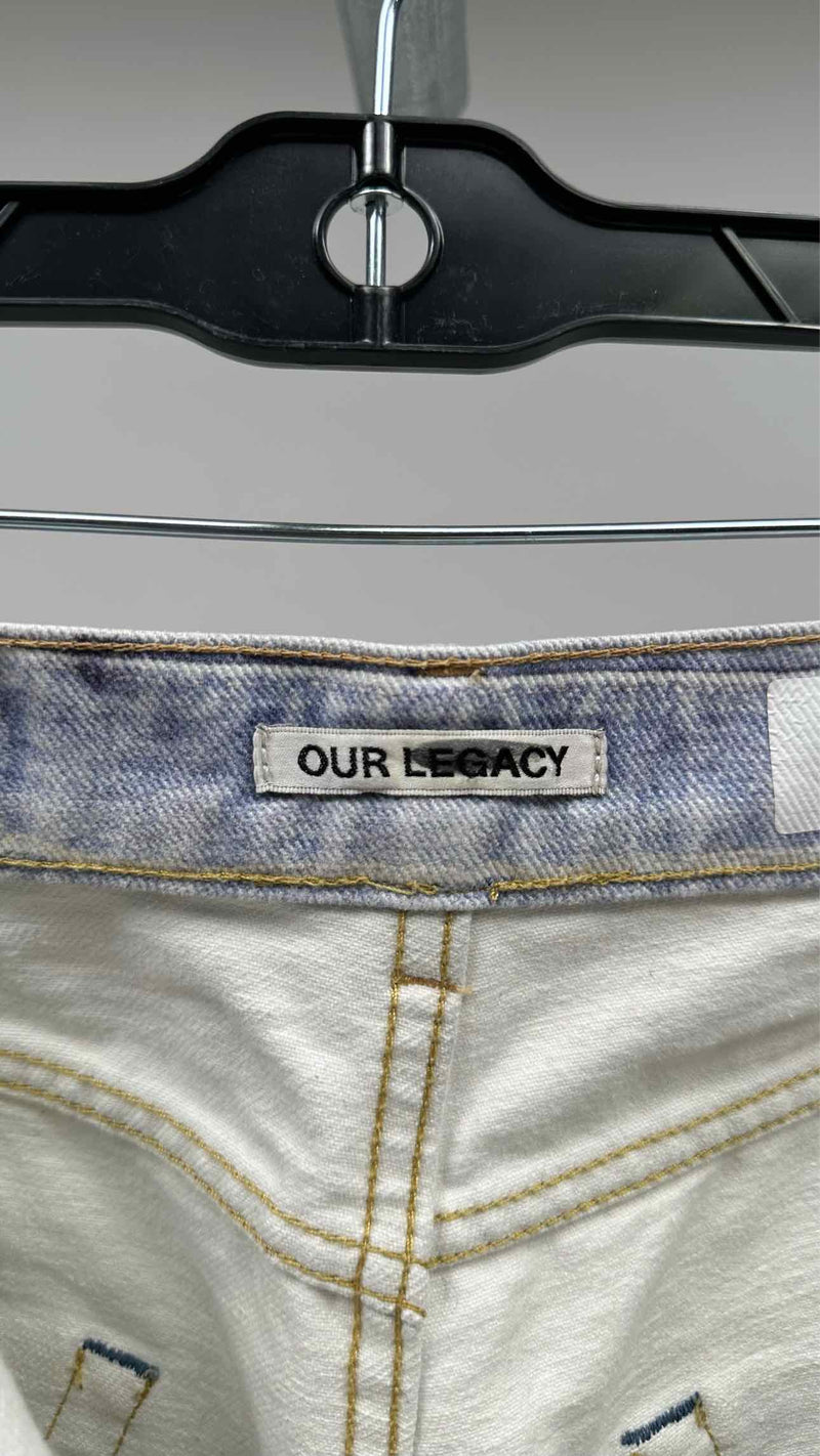 Our Legacy Raw-end Bleached Denim Shorts