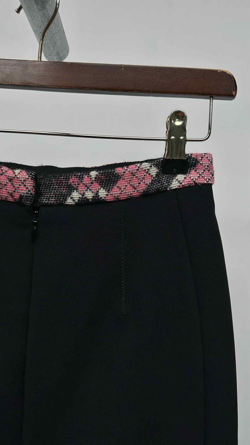 Balenciaga Check Jacquard Hybrid Skirt