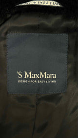 'S Max Mara Velcro Faux-fur Coat