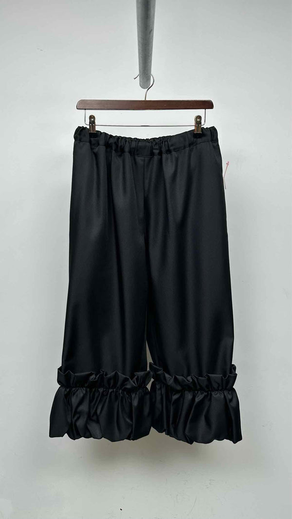 Comme Des Garcons Comme Des Garcons Raffled-bottom Wide Easy Pants