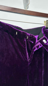 Gucci Side-gathered Velvet Pants