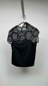 Comme Des Garçons N/S Asymmetrical Soccer Ball Mesh Top