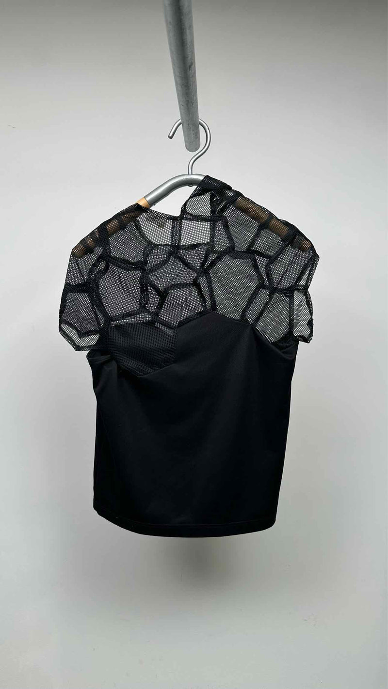Comme Des Garçons N/S Asymmetrical Soccer Ball Mesh Top