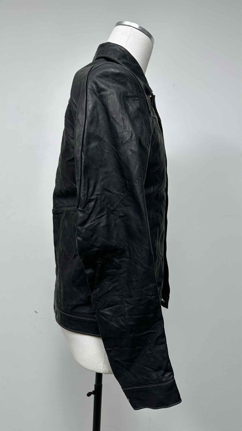 Taichimurakami Displacement Leather Jeans Jacket